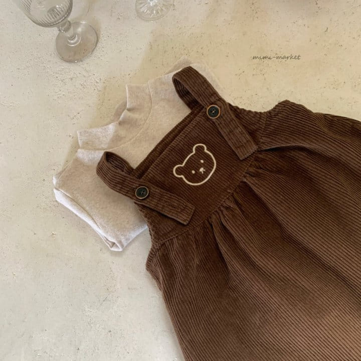 MIMI MARKET - Korean Children Fashion - #Kfashion4kids - Bear Dungarees - 3