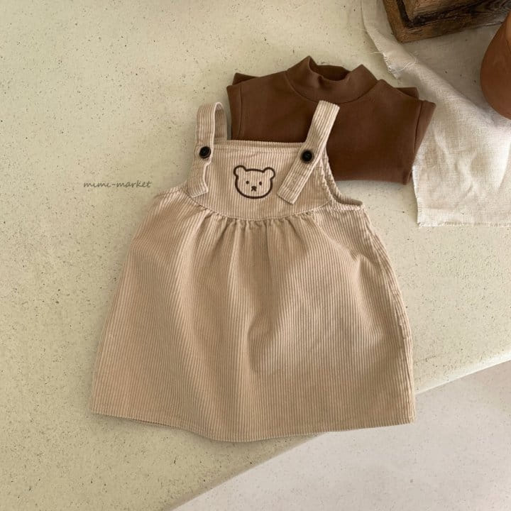 MIMI MARKET - Korean Children Fashion - #Kfashion4kids - Bear Dungarees - 4