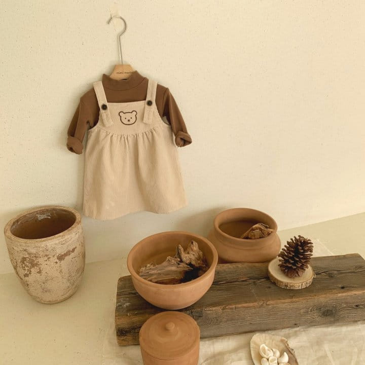 MIMI MARKET - Korean Children Fashion - #Kfashion4kids - Bear Dungarees - 5