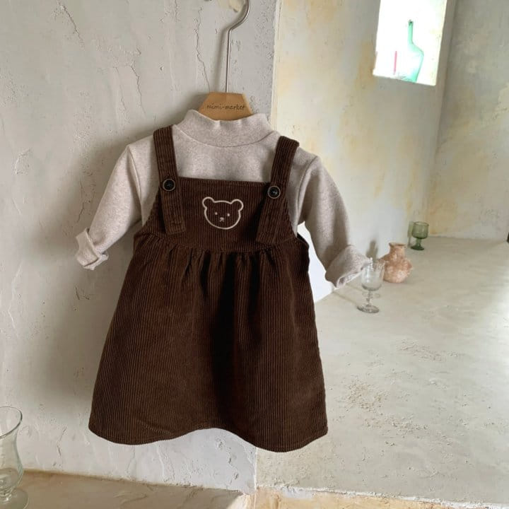 MIMI MARKET - Korean Children Fashion - #Kfashion4kids - Bear Dungarees - 6