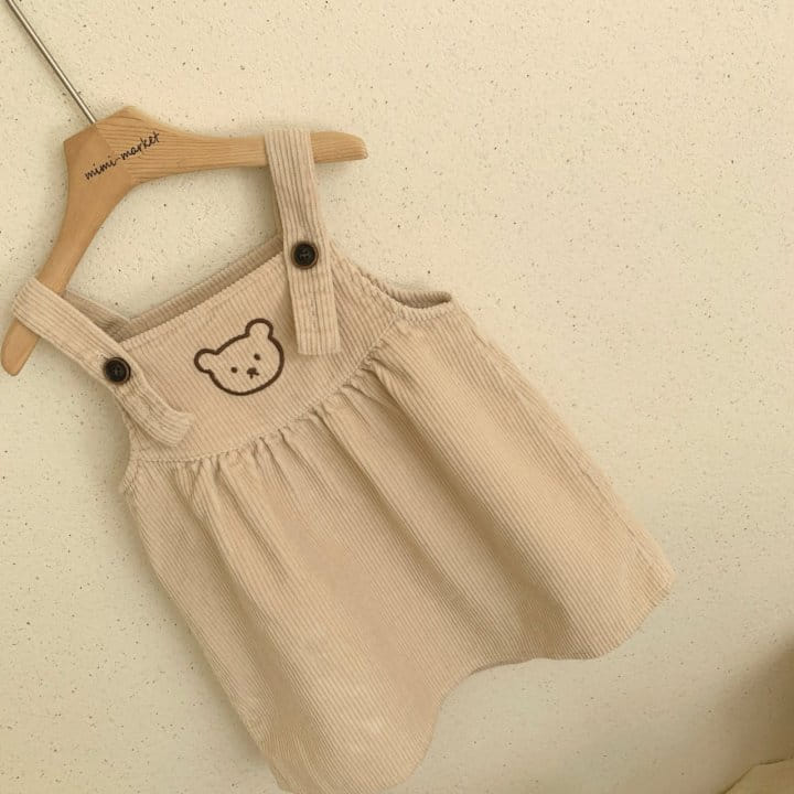 MIMI MARKET - Korean Children Fashion - #Kfashion4kids - Bear Dungarees - 7