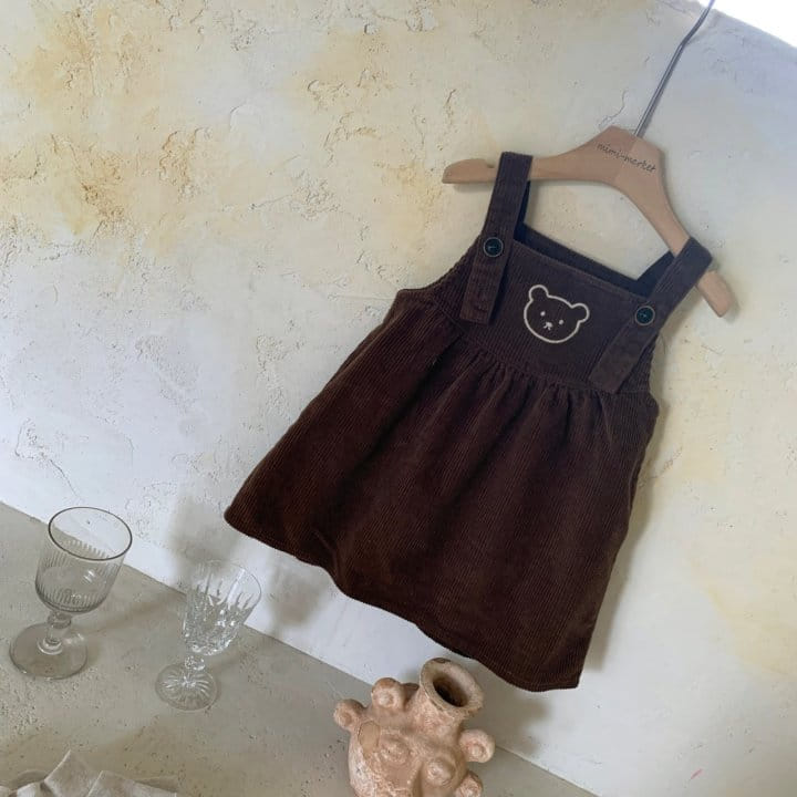 MIMI MARKET - Korean Children Fashion - #Kfashion4kids - Bear Dungarees - 8