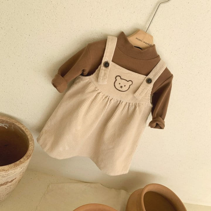 MIMI MARKET - Korean Children Fashion - #Kfashion4kids - Bear Dungarees - 9