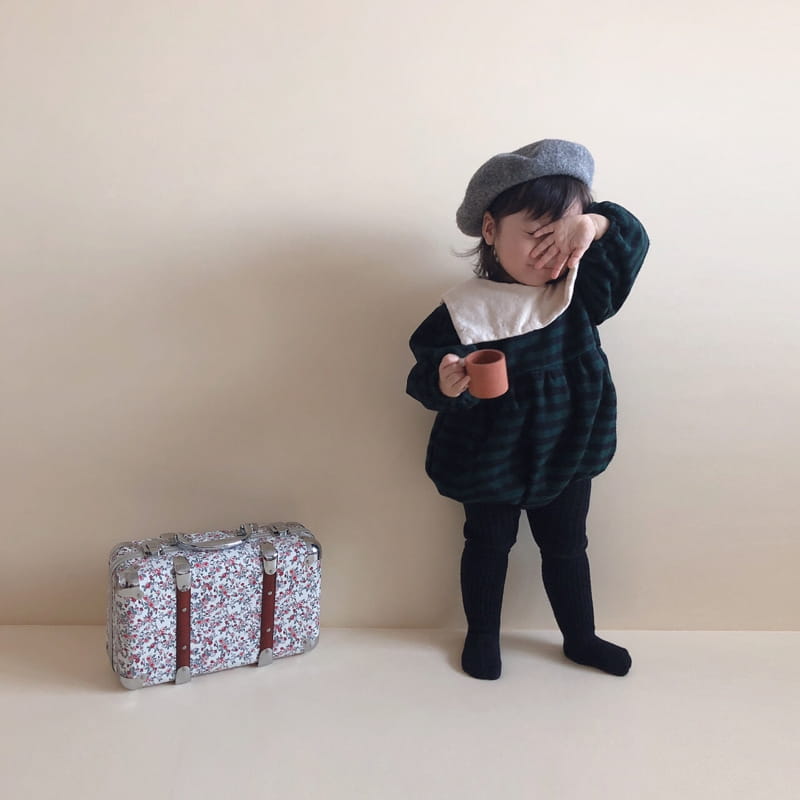 MINI POWDER - Korean Children Fashion - #Kfashion4kids - Check Sailor Bodysuit - 11