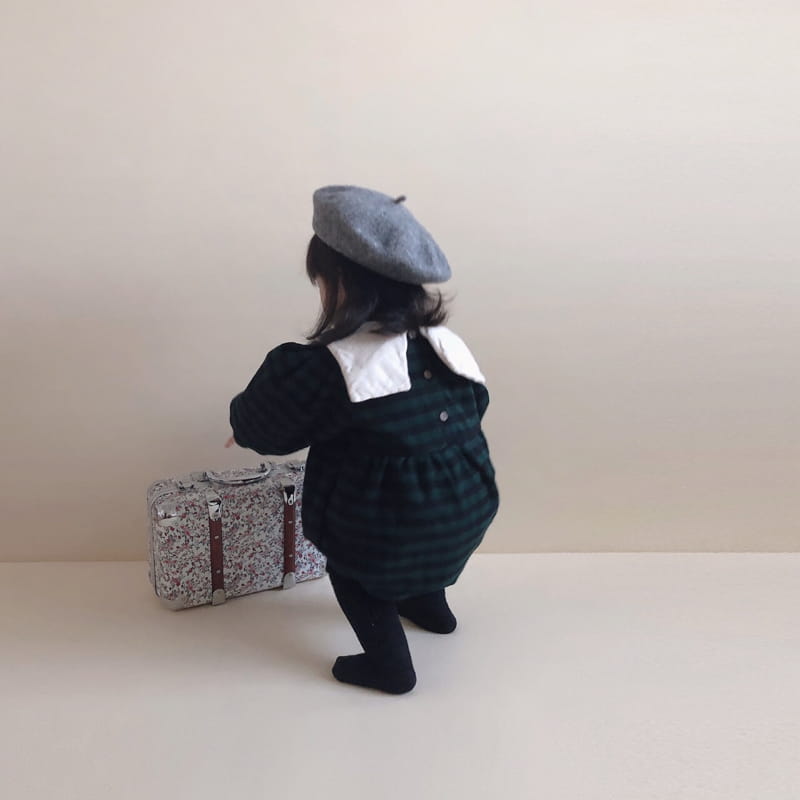 MINI POWDER - Korean Children Fashion - #Kfashion4kids - Check Sailor Bodysuit - 12