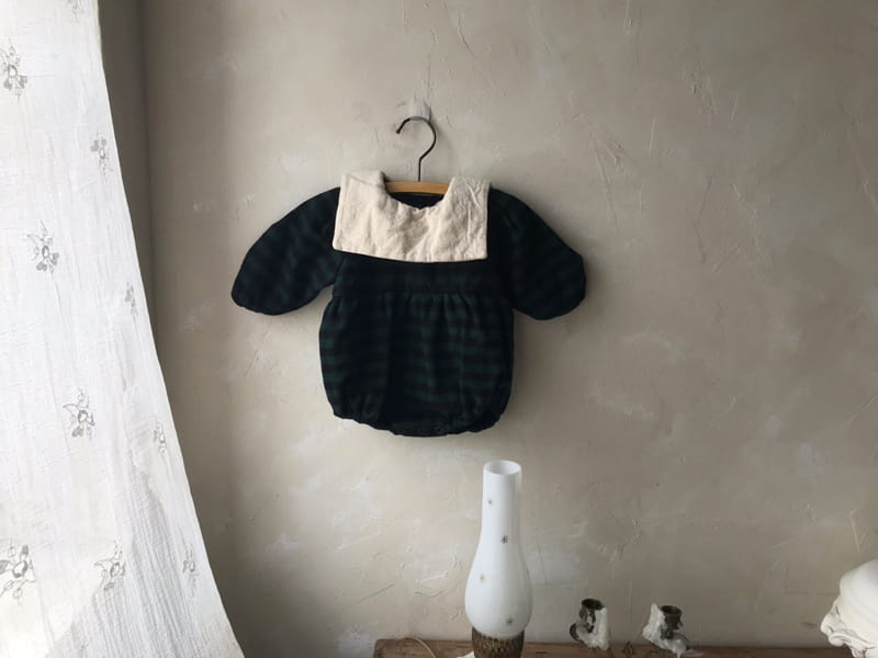 MINI POWDER - Korean Children Fashion - #Kfashion4kids - Check Sailor Bodysuit - 3