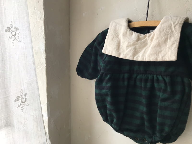 MINI POWDER - Korean Children Fashion - #Kfashion4kids - Check Sailor Bodysuit - 4