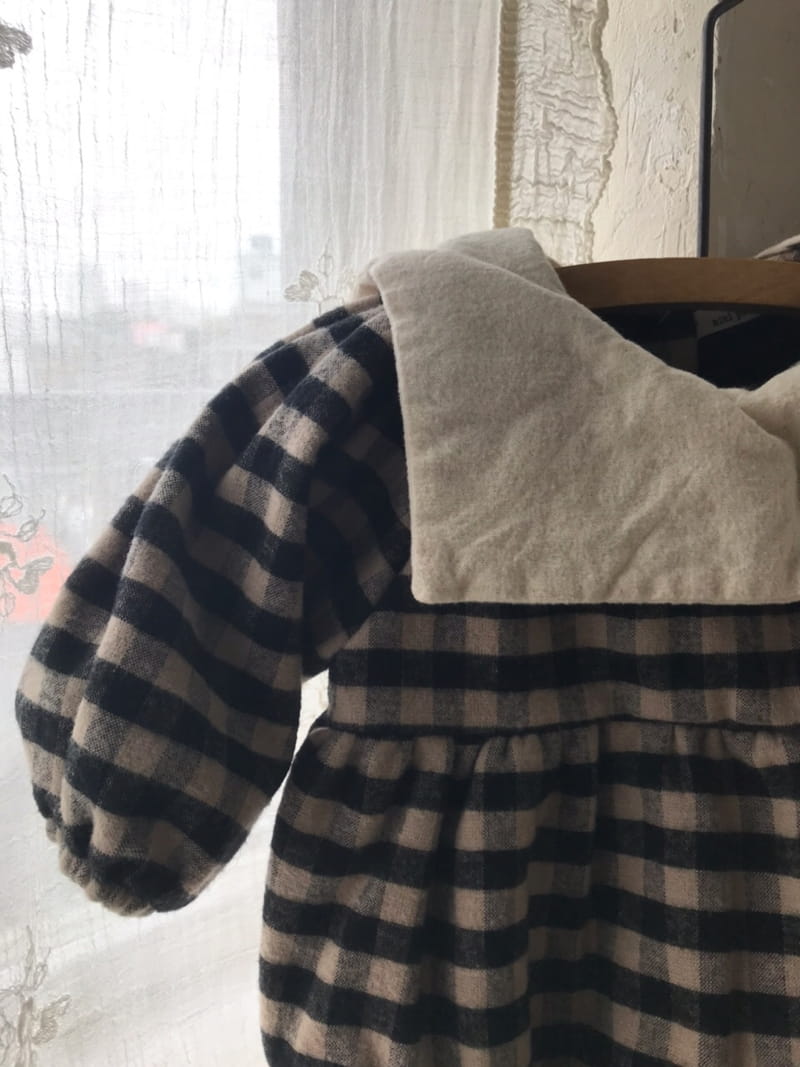 MINI POWDER - Korean Children Fashion - #Kfashion4kids - Check Sailor Bodysuit - 6