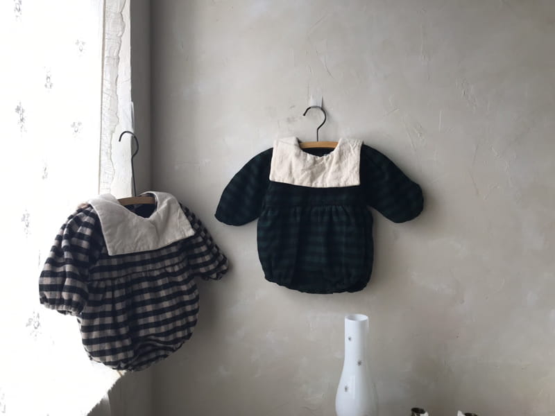 MINI POWDER - Korean Children Fashion - #Kfashion4kids - Check Sailor Bodysuit - 7