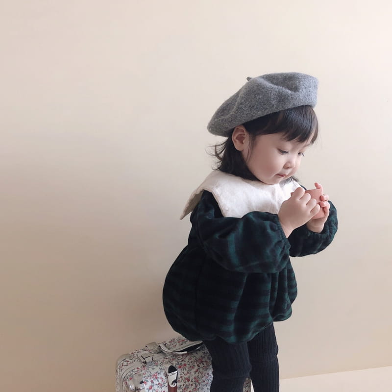 MINI POWDER - Korean Children Fashion - #Kfashion4kids - Check Sailor Bodysuit - 9