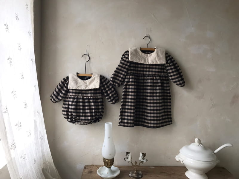 MINI POWDER - Korean Children Fashion - #Kfashion4kids - Check Sailor One-piece - 5