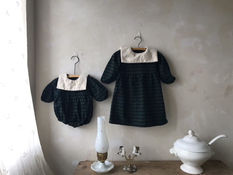 MINI POWDER - Korean Children Fashion - #Kfashion4kids - Check Sailor One-piece - 6