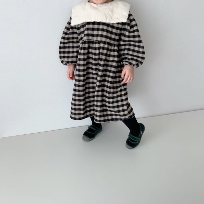 MINI POWDER - Korean Children Fashion - #Kfashion4kids - Check Sailor One-piece - 8