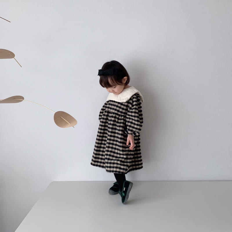 MINI POWDER - Korean Children Fashion - #Kfashion4kids - Check Sailor One-piece - 9