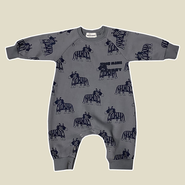MINI PS MARKET - Korean Children Fashion - #Kfashion4kids - Bebe Zebra Bodysuit - 3