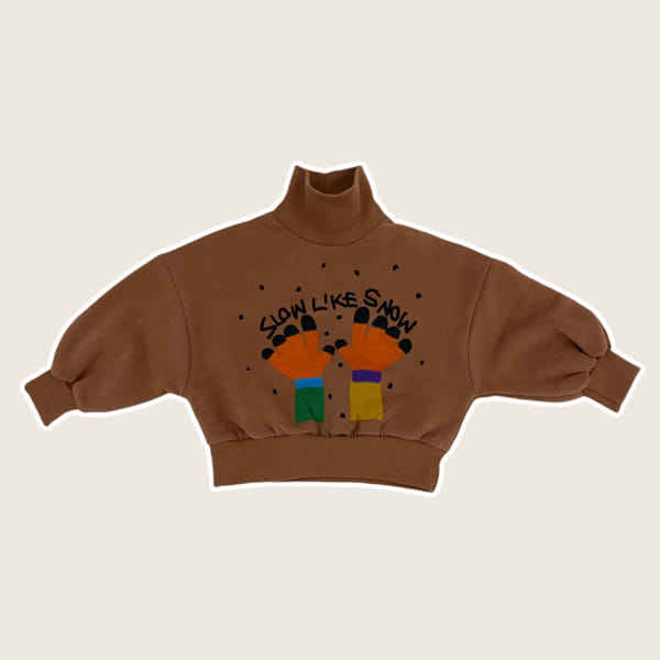 MINI PS MARKET - Korean Children Fashion - #Kfashion4kids - Gloves Printing Turtleneck Sweatshirt - 2