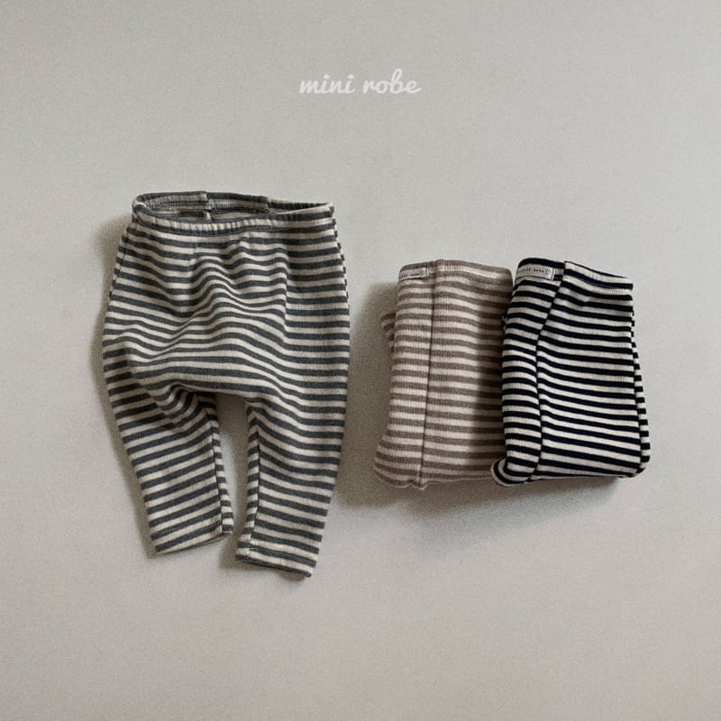 MINI ROBE - Korean Children Fashion - #Kfashion4kids - Stripes Leggings