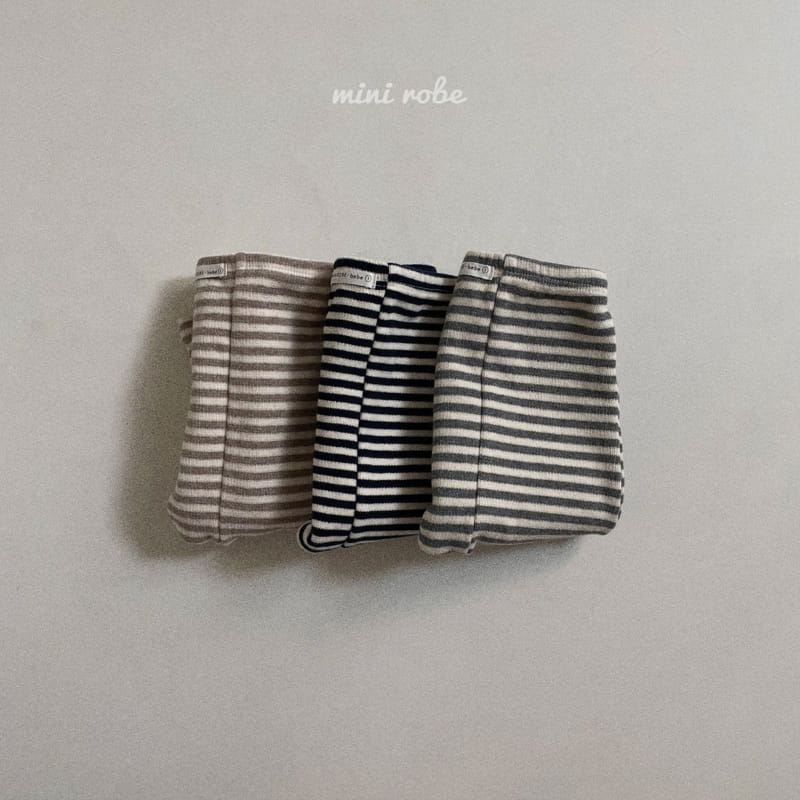 MINI ROBE - Korean Children Fashion - #Kfashion4kids - Stripes Leggings - 2