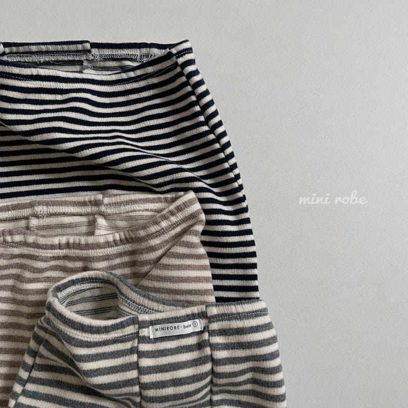 MINI ROBE - Korean Children Fashion - #Kfashion4kids - Stripes Leggings - 3