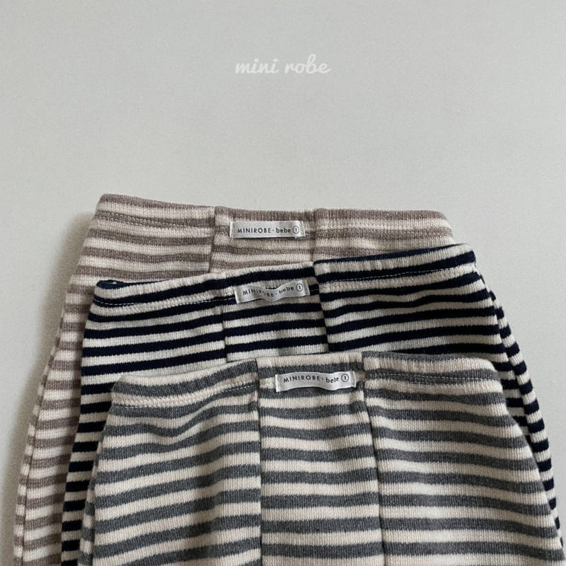 MINI ROBE - Korean Children Fashion - #Kfashion4kids - Stripes Leggings - 5