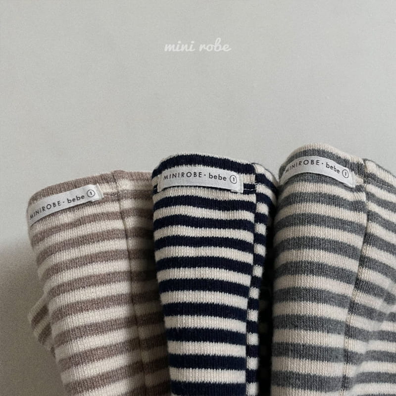 MINI ROBE - Korean Children Fashion - #Kfashion4kids - Stripes Leggings - 6