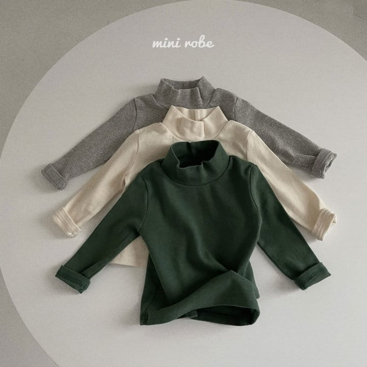 MINI ROBE - Korean Children Fashion - #Kfashion4kids - Daily Turtleneck Basic Tee - 3