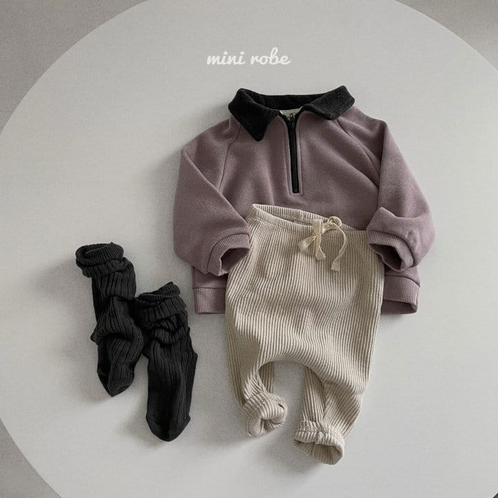 MINI ROBE - Korean Children Fashion - #Kfashion4kids - Collar Sweatshirt