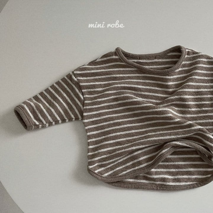 MINI ROBE - Korean Children Fashion - #Kfashion4kids - Stripes Wendy Tee - 10