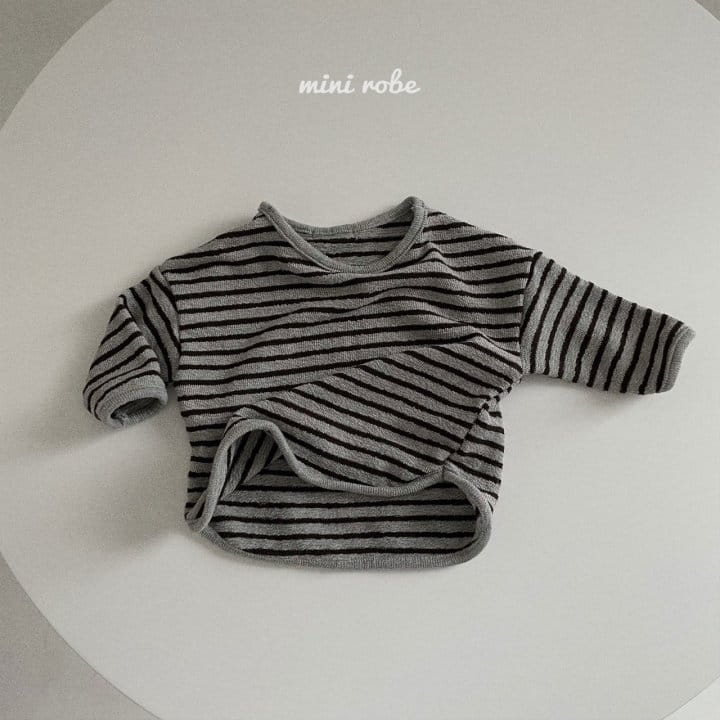 MINI ROBE - Korean Children Fashion - #Kfashion4kids - Stripes Wendy Tee - 11