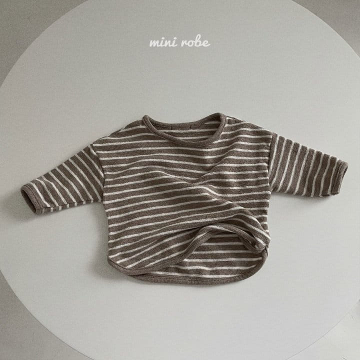 MINI ROBE - Korean Children Fashion - #Kfashion4kids - Stripes Wendy Tee - 9