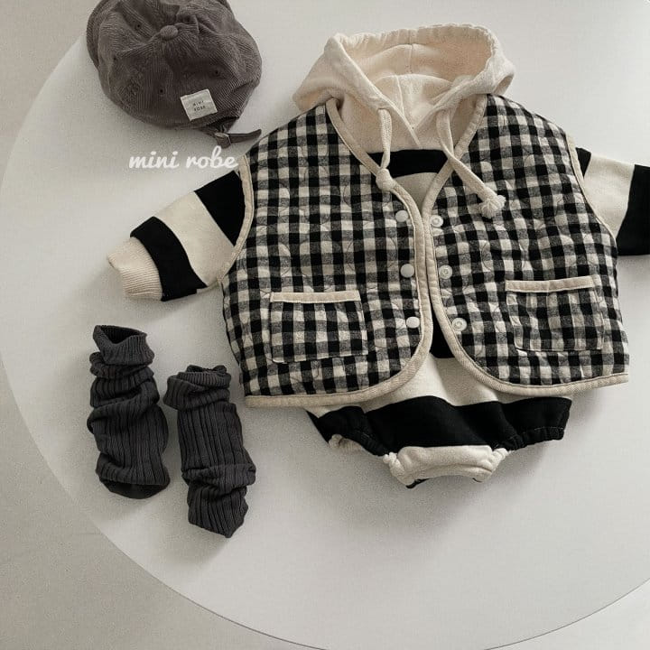 MINI ROBE - Korean Children Fashion - #Kfashion4kids - Hoody Bodysuit - 12