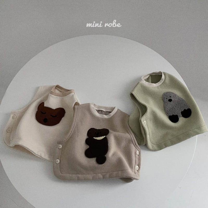 MINI ROBE - Korean Children Fashion - #Kfashion4kids - Bear Vest - 10