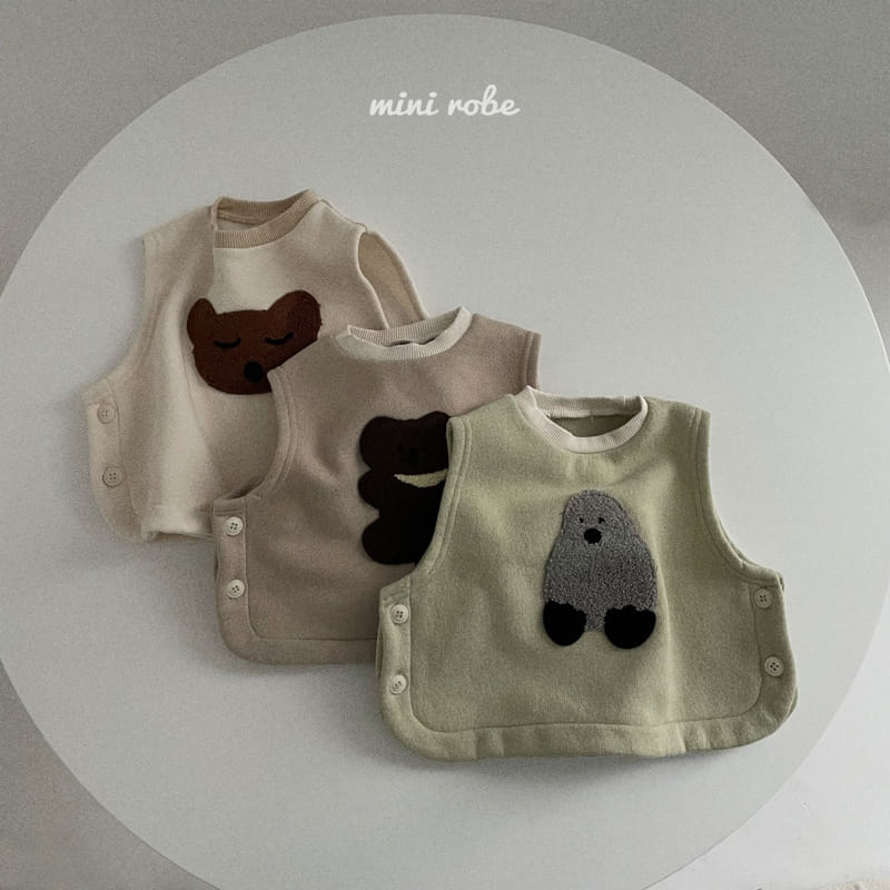 MINI ROBE - Korean Children Fashion - #Kfashion4kids - Bear Vest - 2