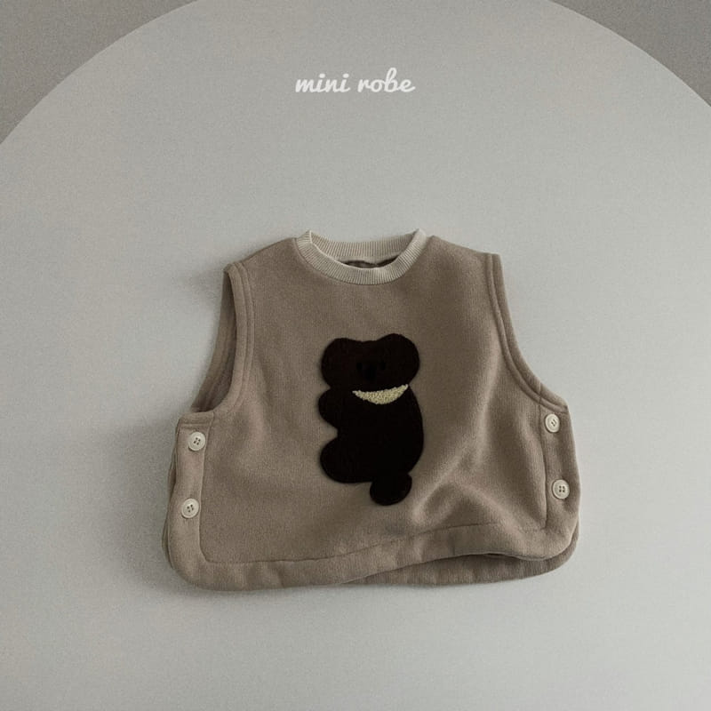 MINI ROBE - Korean Children Fashion - #Kfashion4kids - Bear Vest - 5