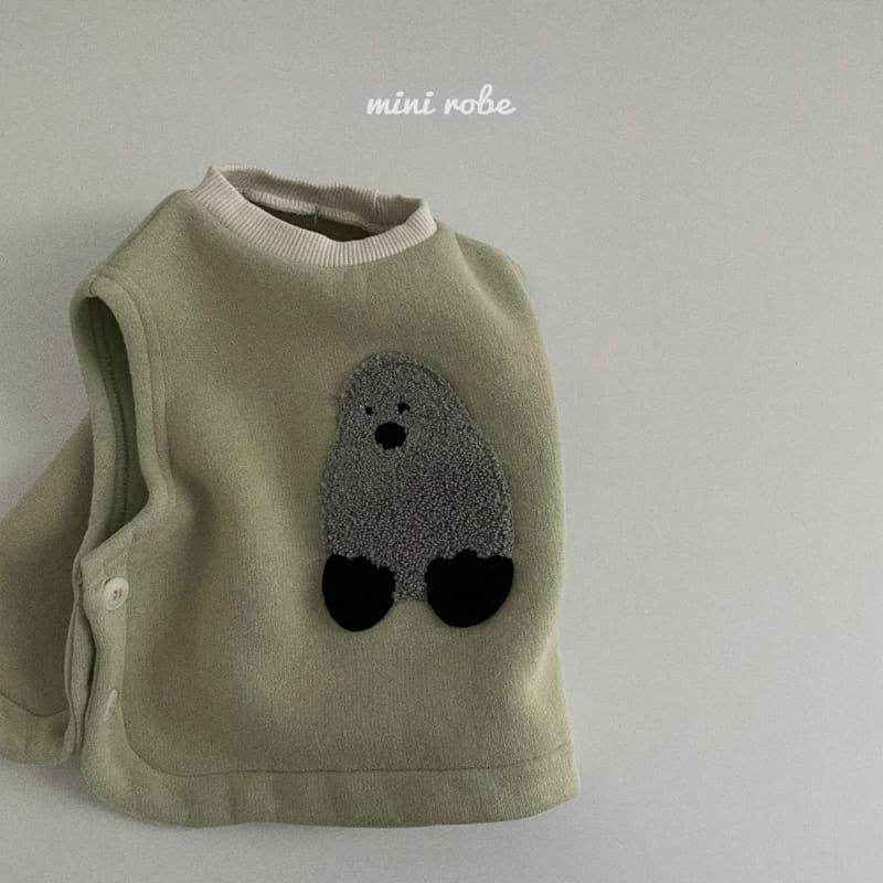 MINI ROBE - Korean Children Fashion - #Kfashion4kids - Bear Vest - 6