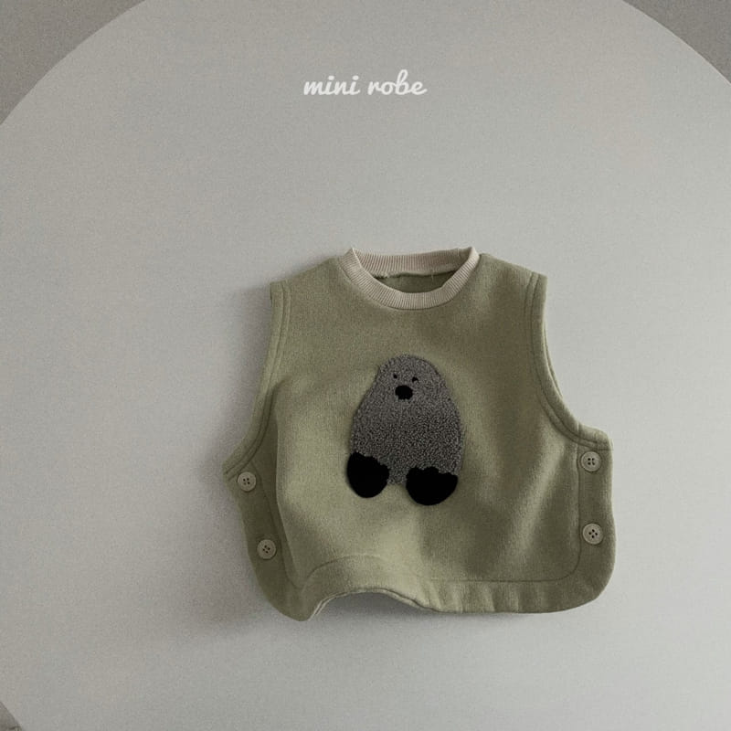 MINI ROBE - Korean Children Fashion - #Kfashion4kids - Bear Vest - 7