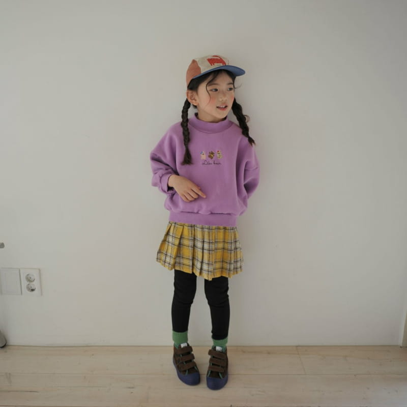 MOMO ANN - Korean Children Fashion - #Kfashion4kids - Check Wrinkle Skirt Leggings - 6