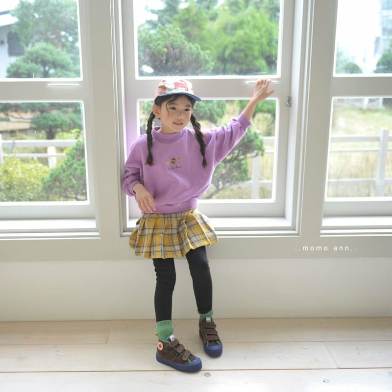 MOMO ANN - Korean Children Fashion - #Kfashion4kids - Check Wrinkle Skirt Leggings - 7