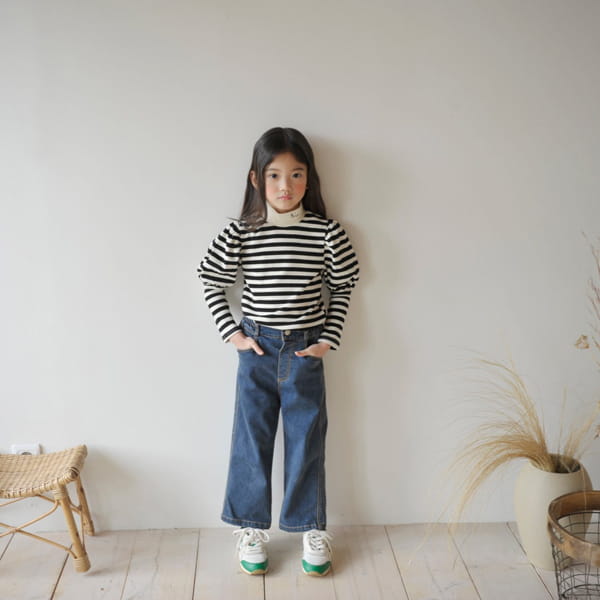 MOMO ANN - Korean Children Fashion - #Kfashion4kids - Straight Jeans - 5