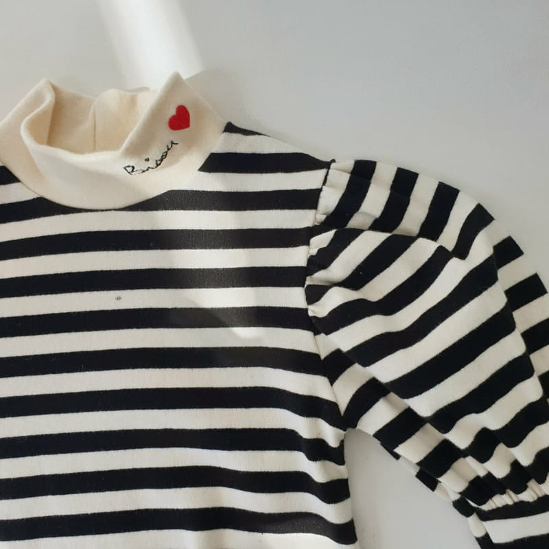 MOMO ANN - Korean Children Fashion - #Kfashion4kids - Stripes Puff Tee - 11