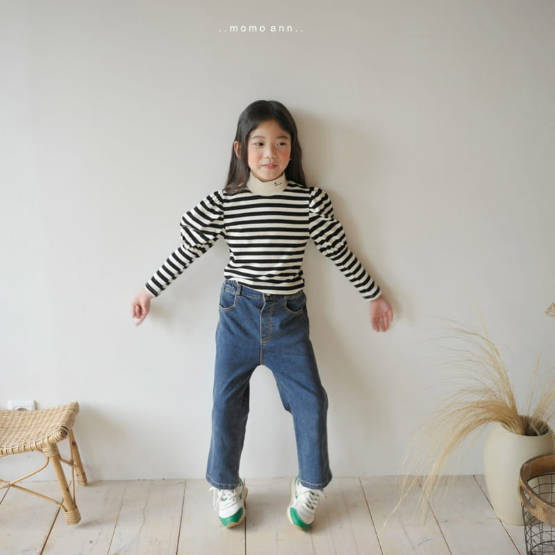 MOMO ANN - Korean Children Fashion - #Kfashion4kids - Stripes Puff Tee - 9