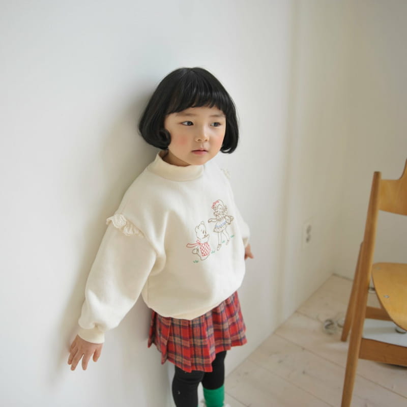 MOMO ANN - Korean Children Fashion - #Kfashion4kids - Girl Bear Sweatshirt