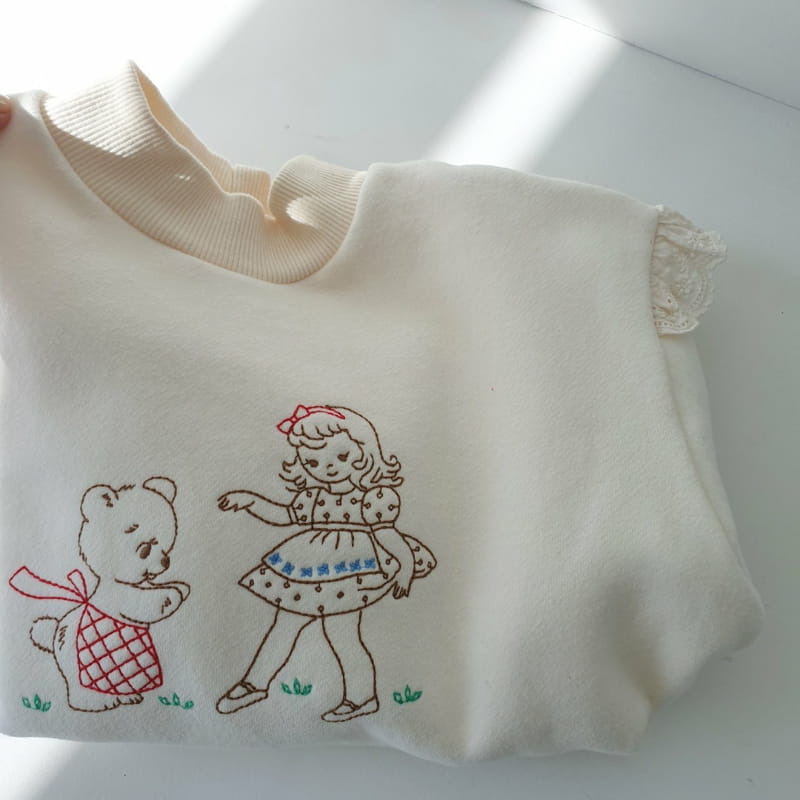 MOMO ANN - Korean Children Fashion - #Kfashion4kids - Girl Bear Sweatshirt - 11