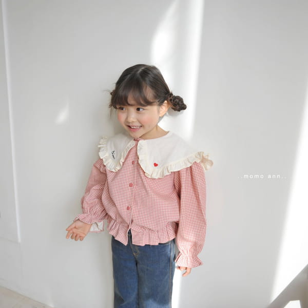MOMO ANN - Korean Children Fashion - #Kfashion4kids - Vijou Check Blouse - 12