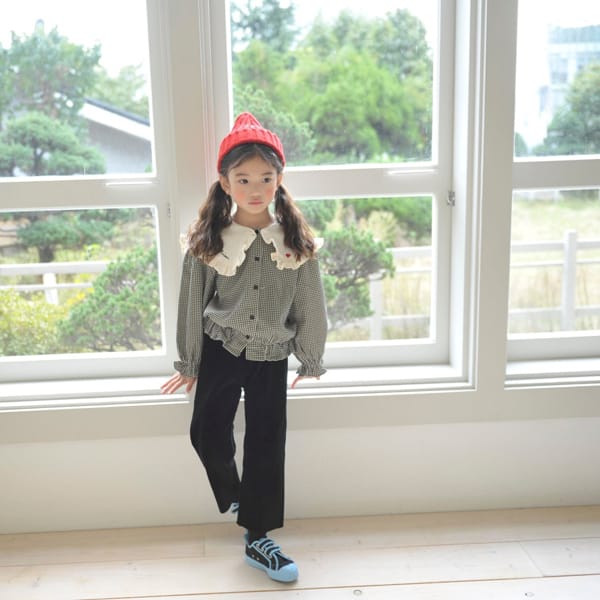 MOMO ANN - Korean Children Fashion - #Kfashion4kids - Vijou Check Blouse - 6