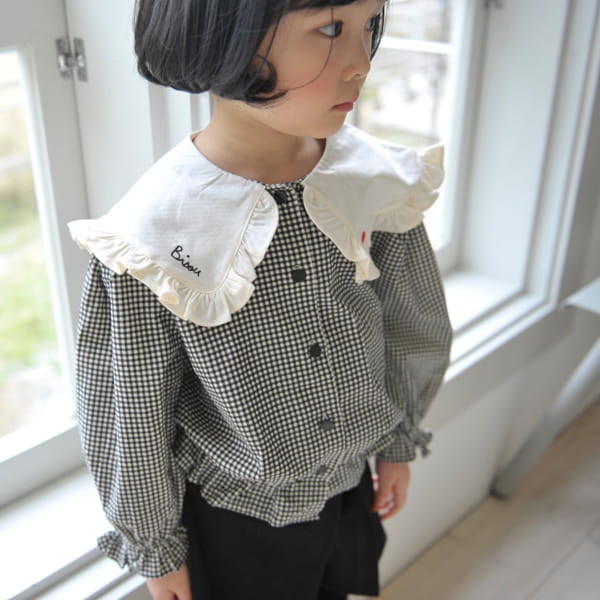 MOMO ANN - Korean Children Fashion - #Kfashion4kids - Vijou Check Blouse - 9