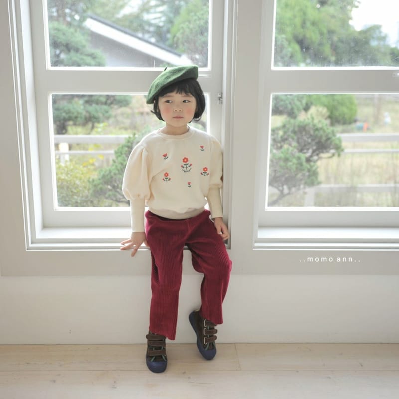 MOMO ANN - Korean Children Fashion - #Kfashion4kids - Velour Rib Wide PAnts