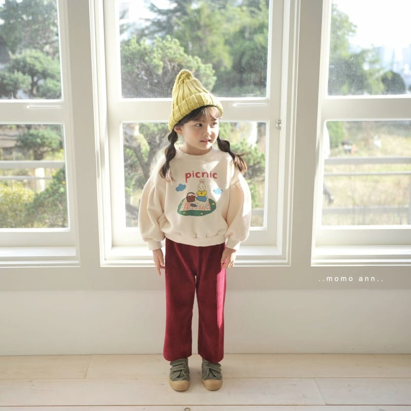 MOMO ANN - Korean Children Fashion - #Kfashion4kids - Velour Rib Wide PAnts - 2