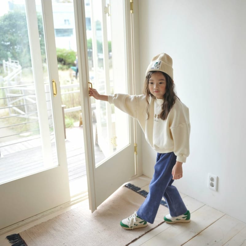 MOMO ANN - Korean Children Fashion - #Kfashion4kids - Velour Rib Wide PAnts - 6