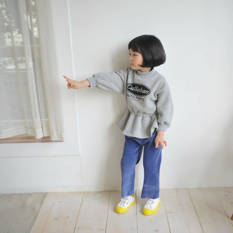 MOMO ANN - Korean Children Fashion - #Kfashion4kids - Velour Rib Wide PAnts - 7
